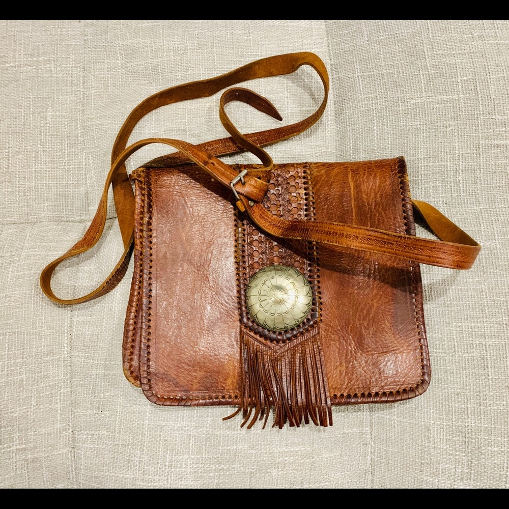 Vintage Western Leather Bag
